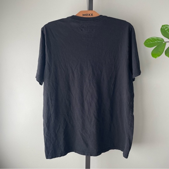 Hurley Organic Cotton Graphic Mens Tee Tshirt Black Size Large - Picture 2 of 6